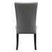 Side Chair (Set of 2) - Gray Synthetic Leather & Black ON CLEARANCE SOLD AS IS