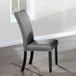Artemis 7 Pcs Dining Set  Gray Marble Rectangular 6 Silver Chairs Table ON CLEARANCE SOLD AS IS