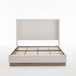 Hosford - Minimalist Upholstered Wingback Bed