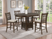 Hartwell Counter Height Set in Brown 2795BRN by Crown Mark