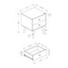 Accent Table & Storage Drawers - Black