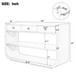 Console Table With 3 Soft Close Drawers & 2 Open Shelves - Natural