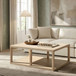 Ellis - Open Frame Coffee Table With Lower Shelf - Natural