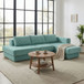 L-Shaped Modular Sofa With Double Layer Cushion