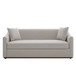 3 Seater Sofa With Wrap Around Armrests And Throw Pillows