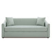 3 Seater Sofa With Wrap Around Armrests And Throw Pillows