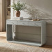 onsole Table With 3 Drawers And Display Shelf