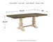 Bolanburg - Extension Dining Table - Brown / Beige