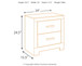 Culverbach - Two Drawer Night Stand - Gray
