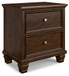 Danabrin - Two Drawer Nightstand - Brown