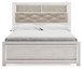 Altyra - Queen Panel Bookcase Bed With Roll Slats - White
