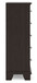Covetown - Five Drawer Chest - Dark Brown