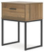 Deanlow - One Drawer Night Stand - Honey