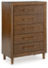 Lyncott - Five Drawer Chest - Brown