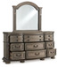 Ardenfield - Dresser And Mirror - Light Brown