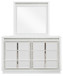 Chalanna - Dresser And Mirror - White