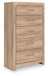 Kinlanni - Five Drawer Chest - Tan