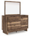 Chirason - Dresser And Mirror - Brown