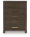 Radkin - Five Drawer Chest - Burnished Brown