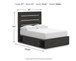 Hollivern - Panel Bed With Storage