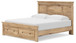 Makidern - Panel Storage Bed