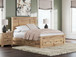 Makidern - Panel Storage Bed With Under Bed Storage Unit And Storage Footboard