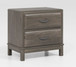 Mazing - Two Drawer Night Stand - Gray