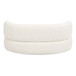 Shep - Curved Dog Sofa Bed Medium - Ivory White