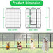 Dog Pens Outdoor Height Foldable Panels Heavy Duty Metal Portable Dog Playpen Indoor Anti Rust Exercise Dog Fence With Doors For Pets Play Pen For RV Camping Yard