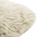 Astrid - Square New Zealand Sheepskin Accent Throw Pillow Cover With Feather Insert - Taupe / Natural