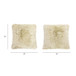 Astrid - Square New Zealand Sheepskin Accent Throw Pillow Cover With Feather Insert - Taupe / Natural