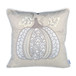 Lace Embroidered Pumpkin Throw Pillow - Natural