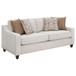 Mahaffey - 2 Piece Track Arm Living Room Set - Beige