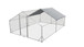 Large Metal Chicken Coop, Walk In Poultry Cage Hen Run House Rabbits Habitat Cage Spire Shaped Coop With Waterproof And Anti Ultraviolet Cover