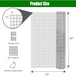 Galvanized Hardware Cloth, Gauge Metal Wire Fencing Roll For Garden And Animal Protection - Silver
