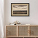 Vintage Landscape Large Framed Wall Art, Nature Wilderness Scenery Paintings Decor Aesthetic - Ember Black / Linen Sesame
