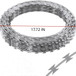 Galvanized Barbed Wire Fence Roll, Security Fencing With Sharp Razor Edges