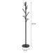 Tree Branch Coat Rack With 18 Hooks - Black