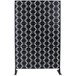 Outdoor / Indoor Privacy Screen Metal Privacy Screen, Freestanding Decorative Privacy Screen For Deck Balcony Patio - Black