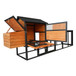 Chicken Coop With Run And Nesting Box, Large Outdoor Hen House For Backyard