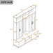 Entryway Hall Tree With Bench, 3 Top Cubbies & Bottom Storage Space