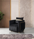 Carlina Black Velvet Living Room Set
