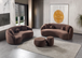 Bonita Coffee Velvet Living Room Set by Nova Furniture