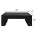 Modern Farmhouse Living Room Block Leg Coffee Table