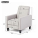 Upholstered Push Back Recliner Chair For Living Room