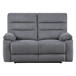 Cozy - Manual Recliner Loveseat - Gray