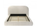 Whitnash Contemporary Ivory Upholstered Platform Bed