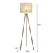 Brillo - 3 Legged Floor Lamp - Brown