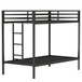 Adam - Twin Over Twin Bunk Bed - Black