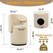 Barrel Chair, Built In Storage, 360° Swivel - Beige